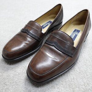 Bragano Cole Haan Womens Loafers 8.5D Wide Brown Leather Made in Italy